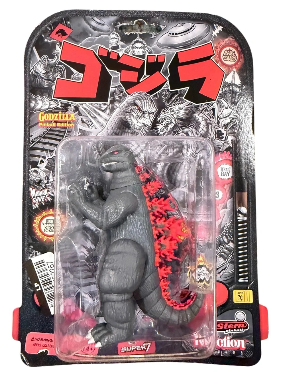 SOLD-Super7 Godzilla 1984 70th Anniversary Pinball Edition ReAction Figure